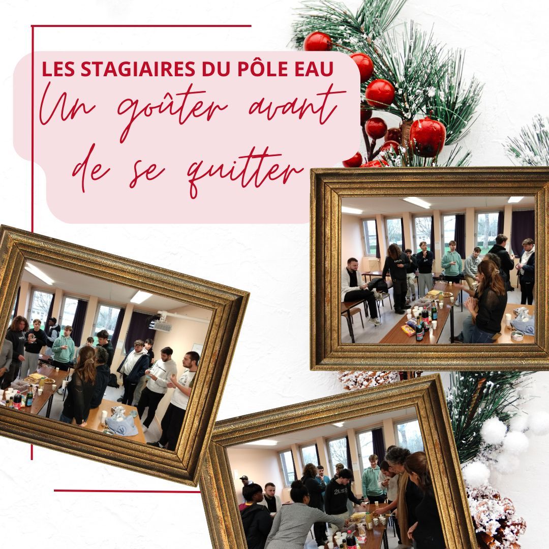 Goûter des différents groupes en formation sur l'eau du CFPPA Le Rheu